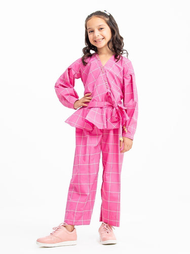 Girl's Pink Co-Ord Sets - EGTCS23-005