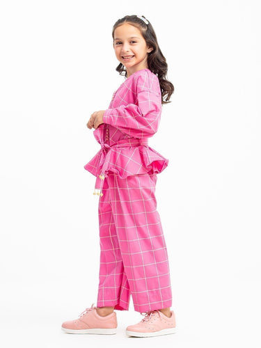 Girl's Pink Co-Ord Sets - EGTCS23-005