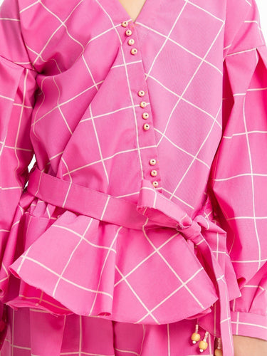 Girl's Pink Co-Ord Sets - EGTCS23-005