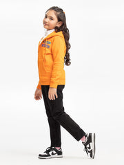 Girl's Orange Hoodie - EGTH23-003