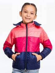 Girl's Lt-Blue & Pink Jacket - EGTJP22-002