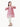 Girl's Red & White Cambric Kurti - EGTKE23-70578