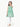 Girl's White & Green Cambric Kurti - EGTKE23-70588
