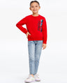 Girl's Red Sweatshirt - EGTSS23-004