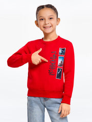 Girl's Red Sweatshirt - EGTSS23-004