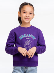 Girl's Purple Sweatshirt - EGTSS23-006
