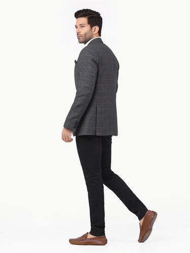 Men's Dark Grey Blazer - EMTB22-6798