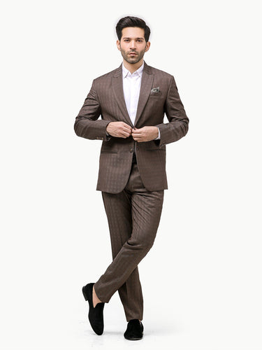 Men's Brown Coat Pant - EMTCPC22-6822