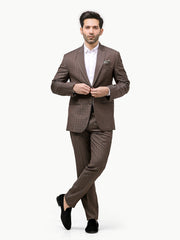 Men's Brown Coat Pant - EMTCPC22-6822