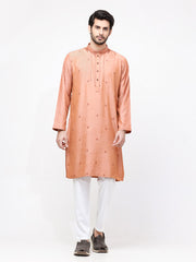 Men's Light Rust Kurta Ceremonial - EMTKC22-081