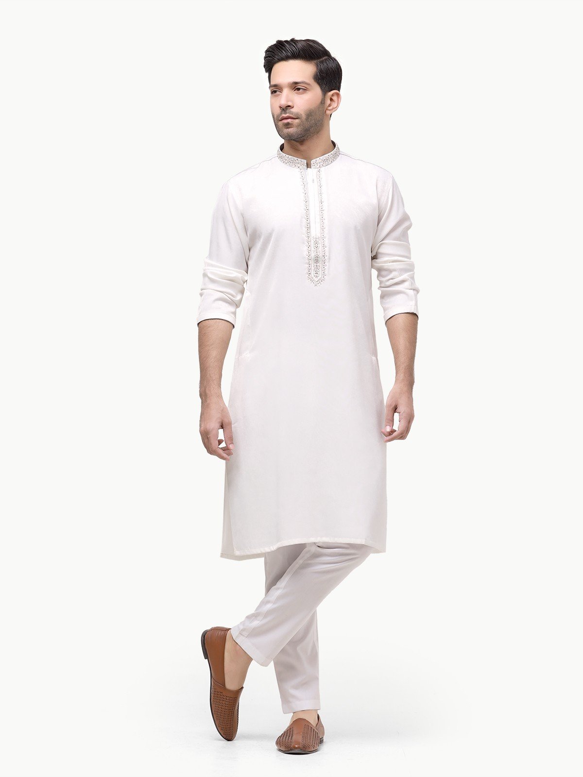Top White Punjabi Suit Combination Designs -Styling Ideas for Plain White  Punjabi Suits - YouTube
