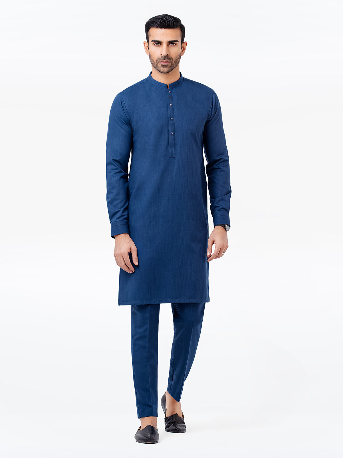 edenrobe Men's Blue Kurta Pajama - EMTSW23-99400 – edenrobe Pakistan