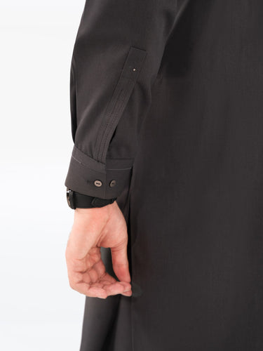 Men's Dark Grey Kurta Shalwar - EMTKS23-41059