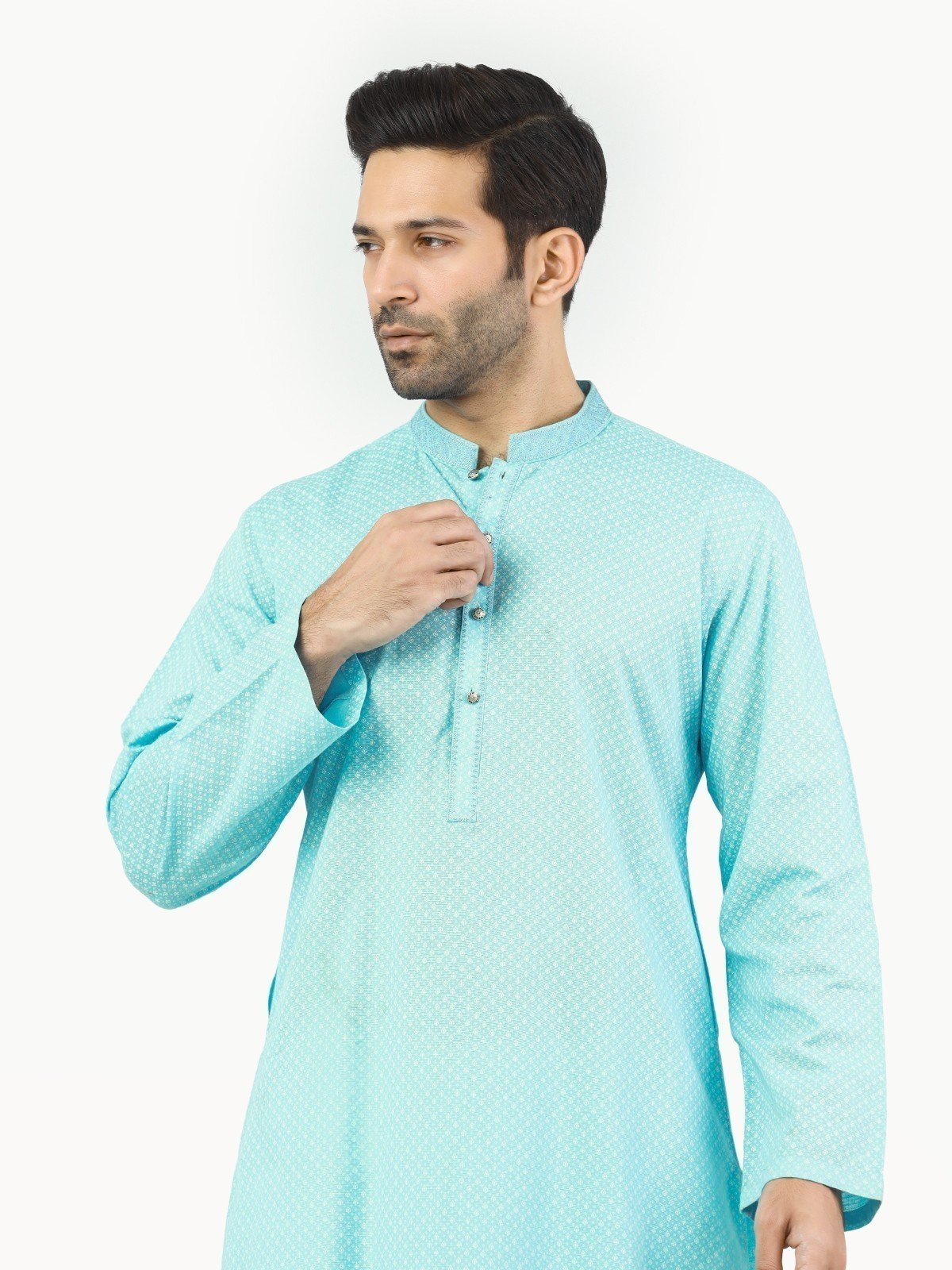edenrobe Men's Light Blue Kurta - EMTK22-99237 – edenrobe Pakistan