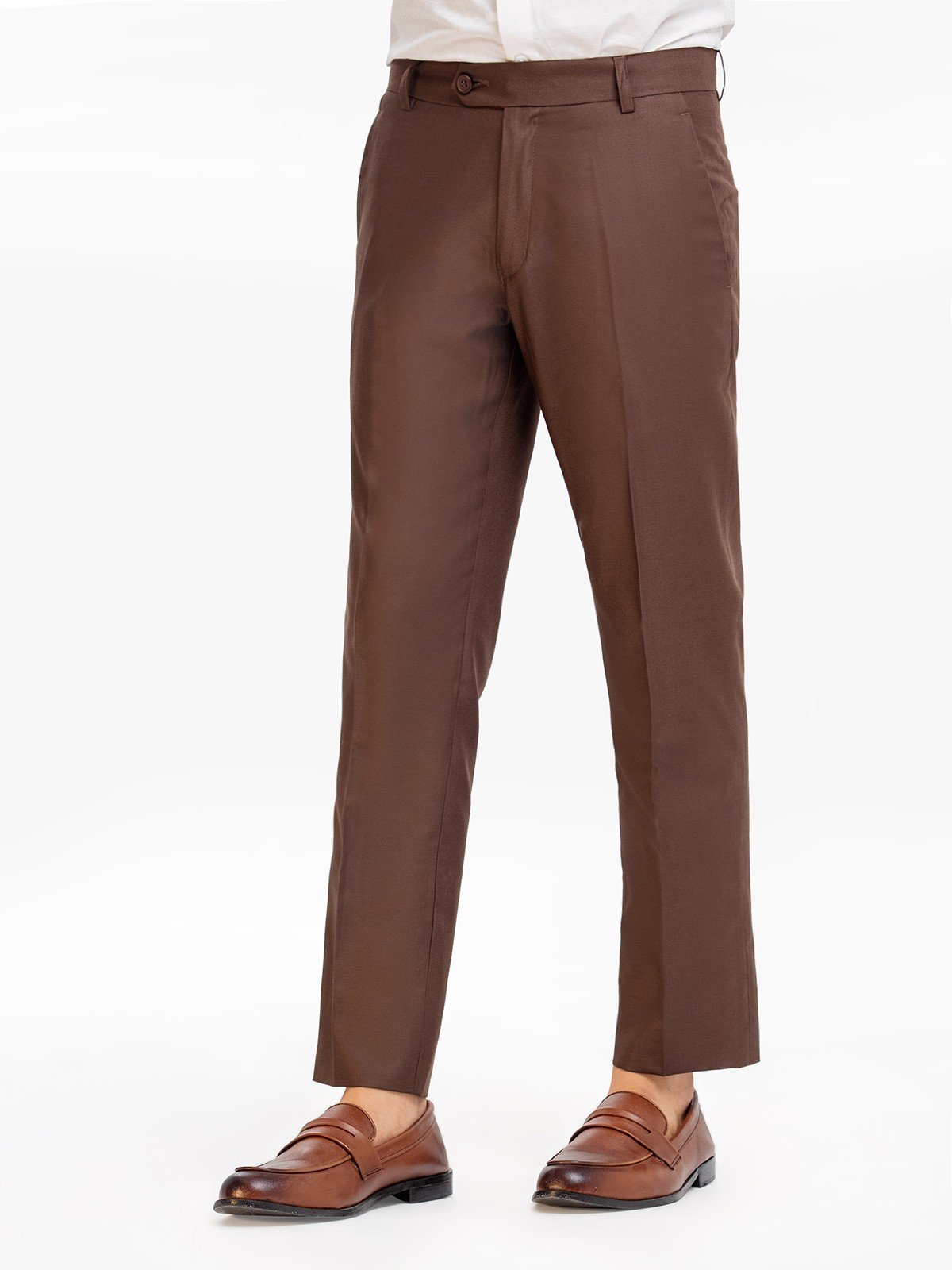 Textured slim fit suit trousers - Woman | Mango Pakistan
