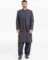 Men's Dark Charcoal Prince Coat Suit - EMTPCS22-022