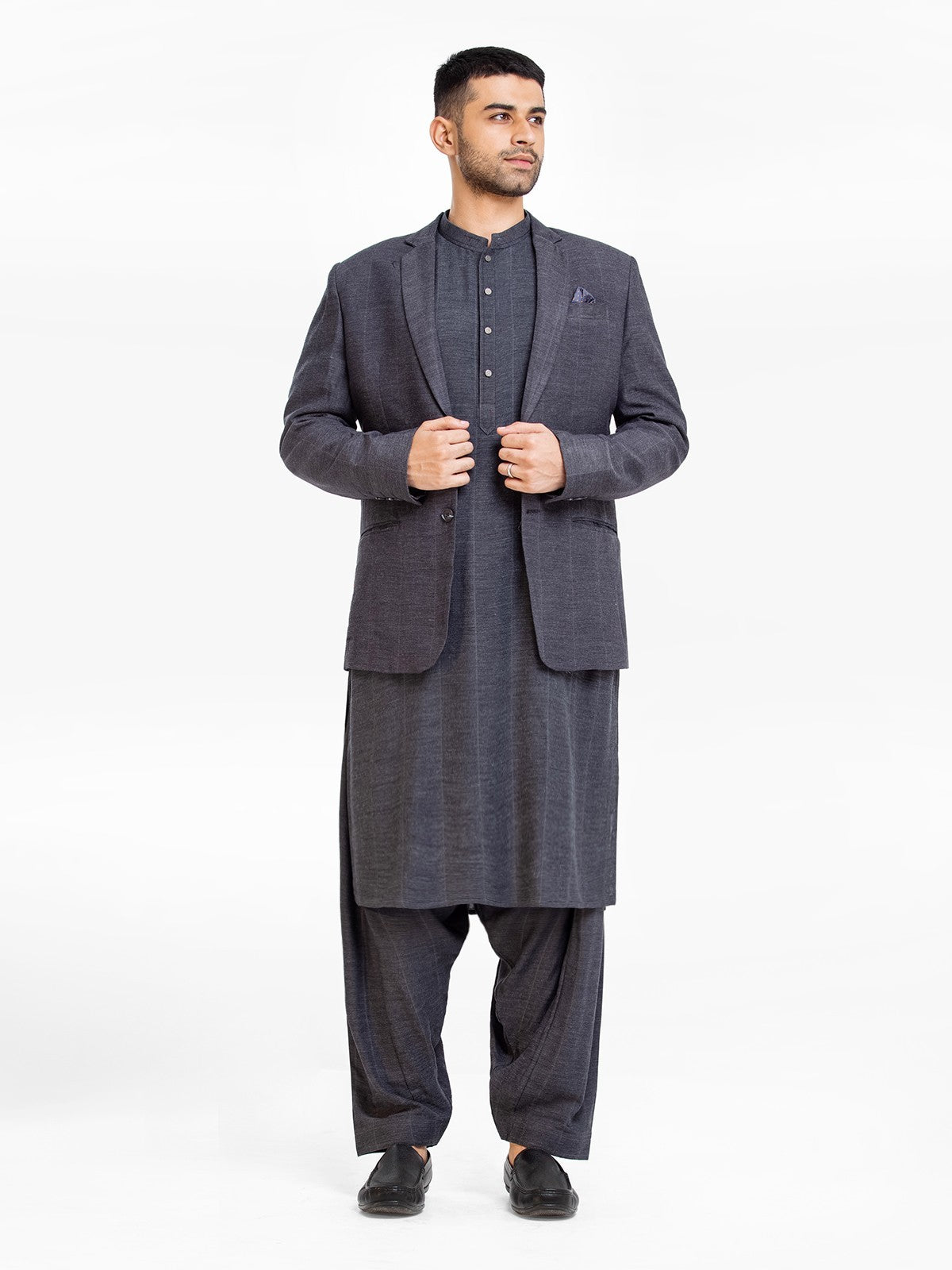 edenrobe Men's Maroon Prince Suit - EMTPCS22-005 – edenrobe Pakistan