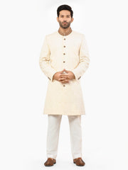 Men's Cream Sherwani - EMTS22-7217
