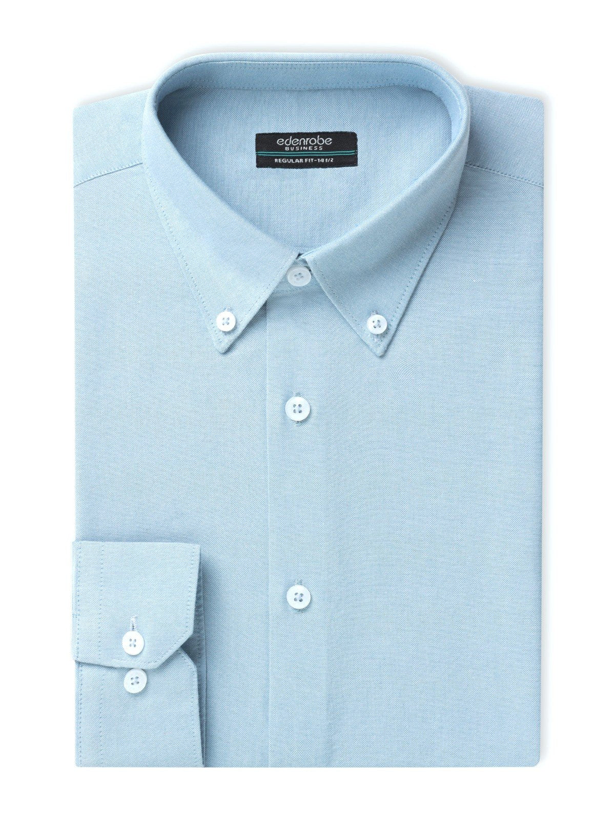 edenrobe Men's Ice Blue Shirt Plain - EMTSB22-134 – edenrobe Pakistan