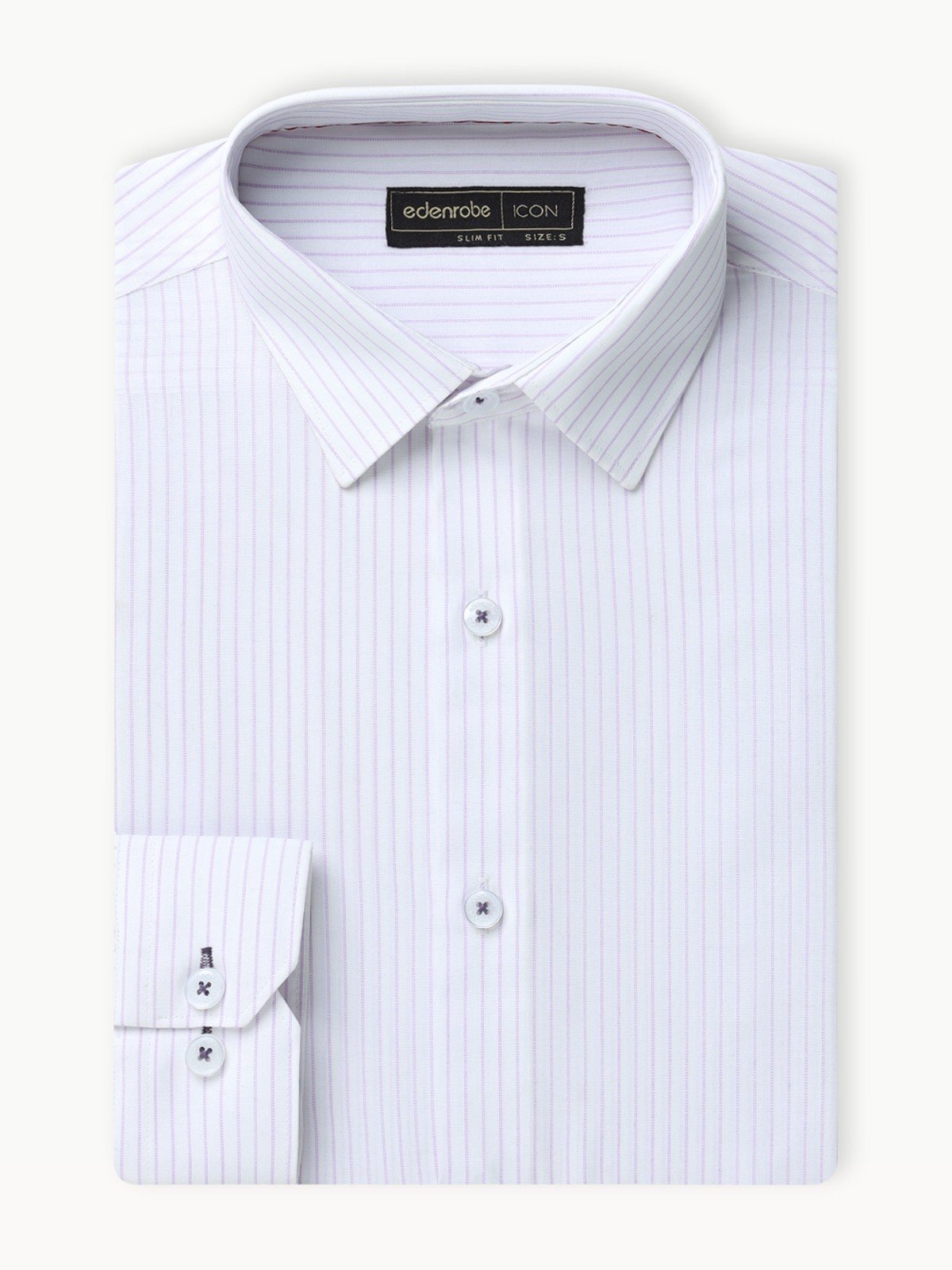 Men's Purple & White Shirt - EMTSI22-50278