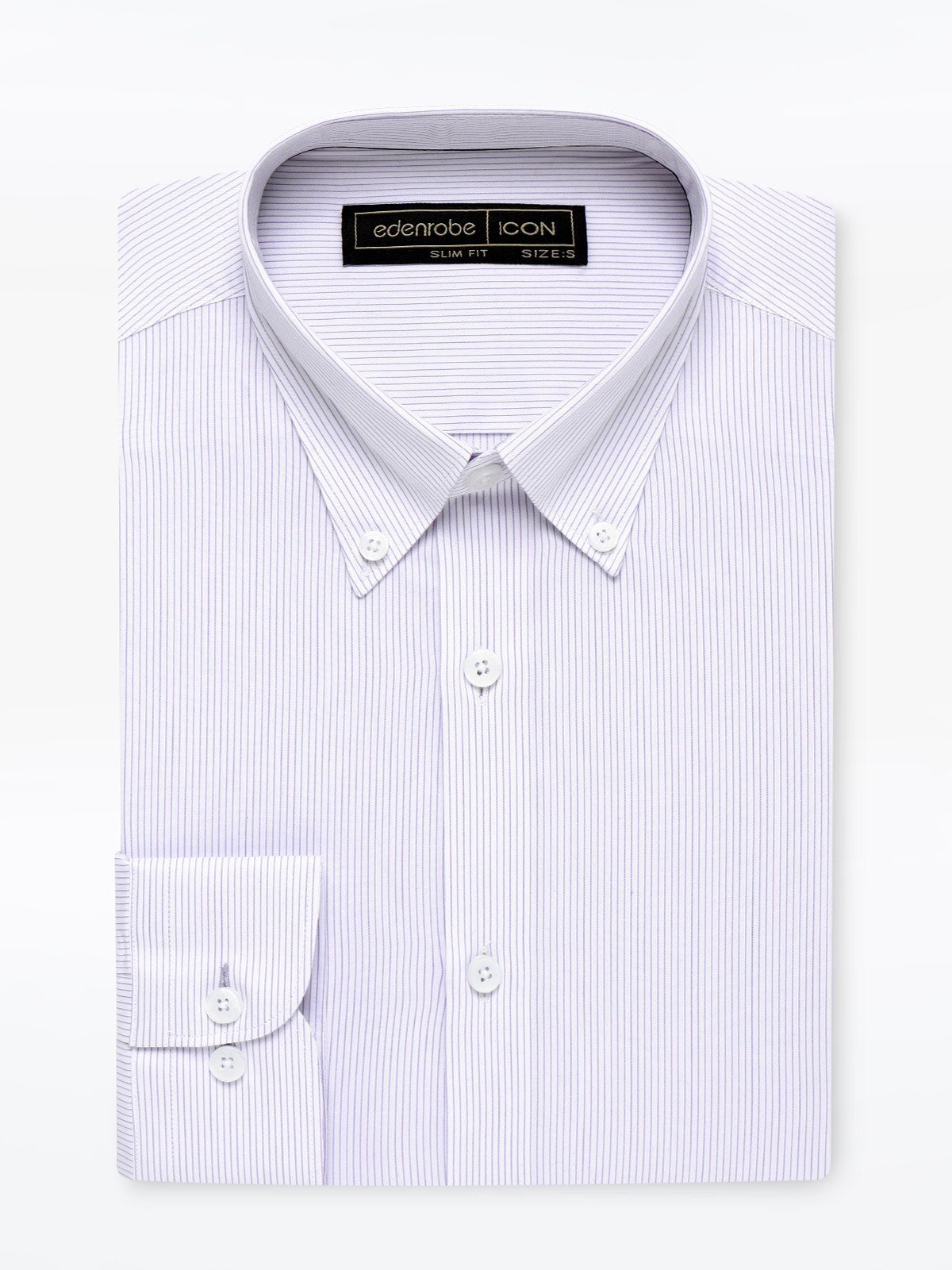 Men's White & Purple Shirt - EMTSI23-50663