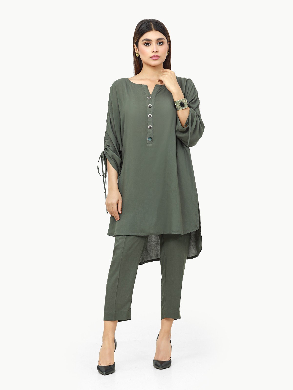 edenrobe Women's Green Ready To Wear 1PC Viscose - EWTKS22-69218 ...