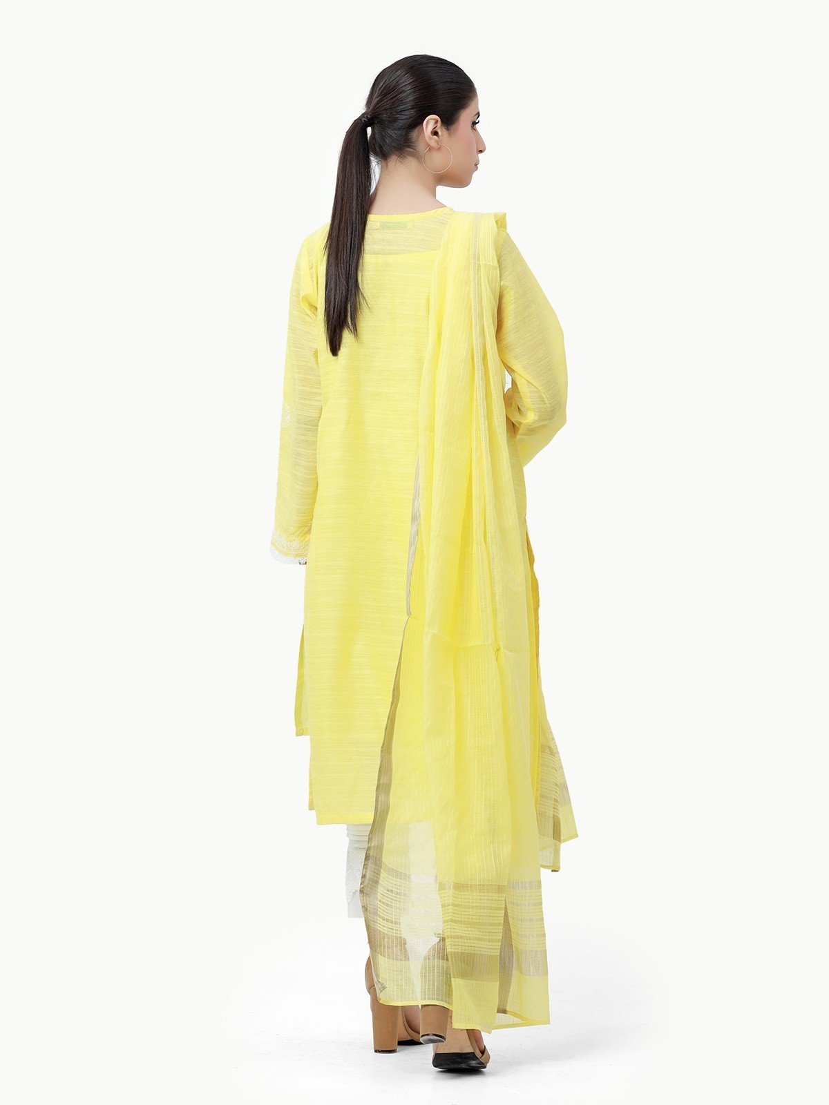 Pret 2Pc Embroidered Chanderi Shirt Dupatta - EWTKE22-68053