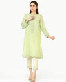 Pret 1Pc Embroidered Chanderi Shirt - EWTKE22-68392S