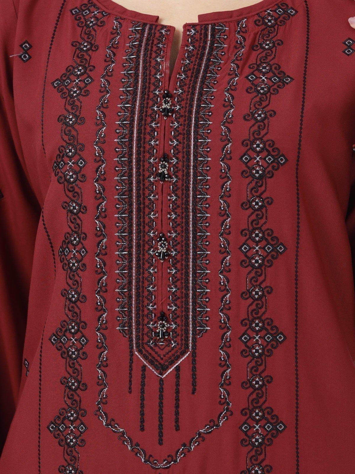 Pret 1Pc Embroidered Viscose Shirt - EWTKE22-68430