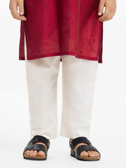 Boy's Cream Pajama - EBBPS24-001