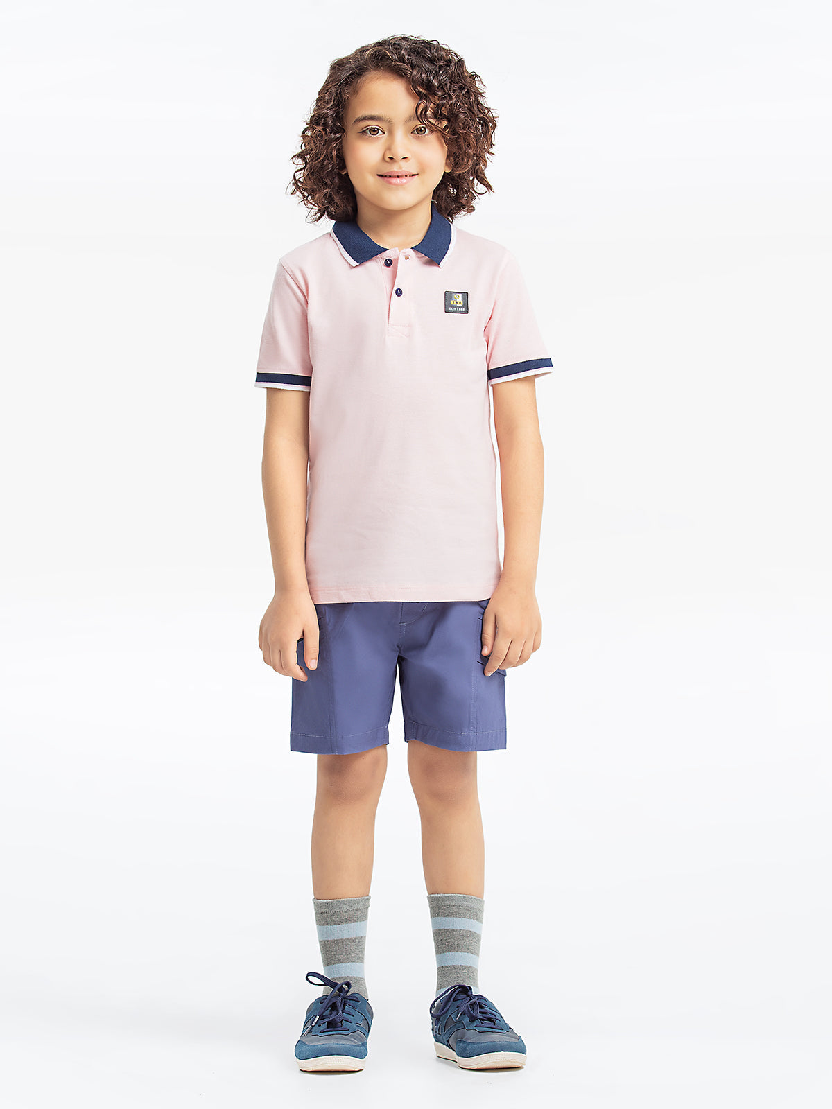 Boy's Pink Polo Shirt - EBTPS23-024