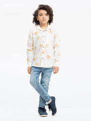 Boy's Off White Shirt - EBTS23-27519