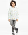 Boy's Light Green Shirt - EBTS24-27525