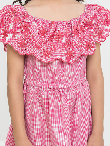 Girl's Pink Frock - EGTF24S-200055
