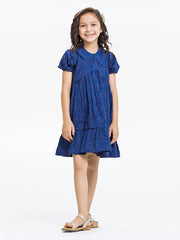 Girl's Royal Blue Frock - EGTF24S-200056