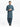 Men's Dark Teal Kurta Shalwar - EMTKS24S-41098